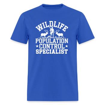 Wildlife Population Control Specialist Hunter Gift - Men's T-Shirt - royal blue - Front - Jose (178cm)