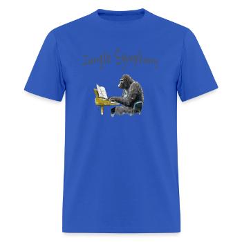 Unleashing the Inner Maestro - Men's T-Shirt - royal blue - Front - Jose (178cm)