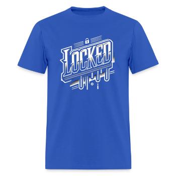 locked - Men's T-Shirt - royal blue - Front - Jose (178cm)