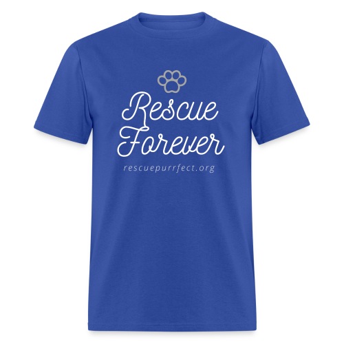 Rescue Forever White/Dark Background - Men's T-Shirt