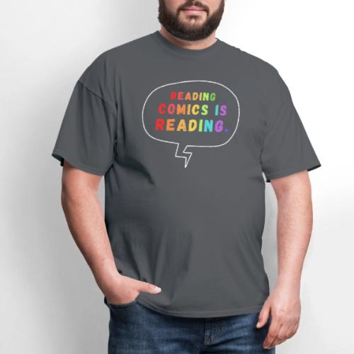 Reading Comics is Reading Rainbow - Men's T-Shirt