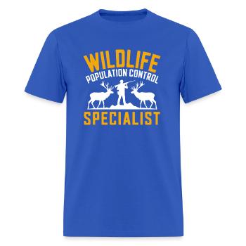 Wildlife Population Control Specialist Hunter Gift - Men's T-Shirt - royal blue - Front - Jose (178cm)