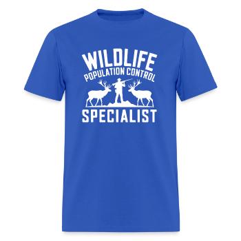 Wildlife Population Control Specialist Hunter Gift - Men's T-Shirt - royal blue - Front - Jose (178cm)