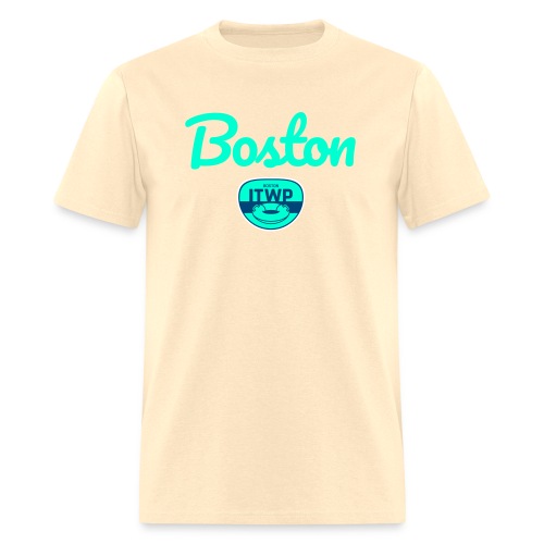 Classic Boston Baseball Script - Men's T-Shirt