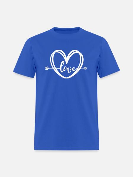 Love from the heart - Men's T-Shirt - royal blue