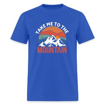 Vintage Mountains Climber Hiker - Men's T-Shirt - royal blue - Front - Jose (178cm)