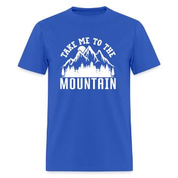Vintage Mountains Climber Hiker - Men's T-Shirt - royal blue - Front - Jose (178cm)