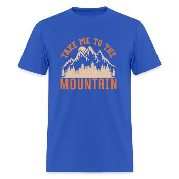Vintage Mountains Climber Hiker - Men's T-Shirt - royal blue - Front - Jose (178cm)