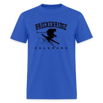 Breckenridge Colorado Alpine Snow Skiing Rocky Mou - Men's T-Shirt - royal blue - Front - Jose (178cm)