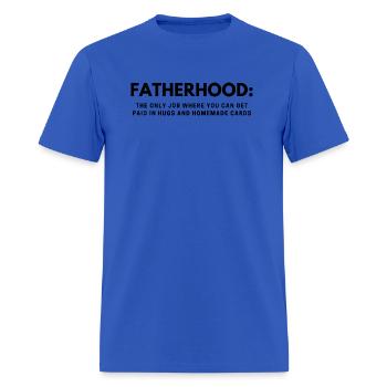 The life of fatherhood - Men's T-Shirt - royal blue - Front - Jose (178cm)