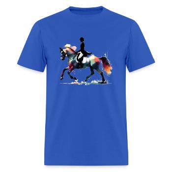 Dressage rider colorful - Men's T-Shirt - royal blue - Front - Jose (178cm)
