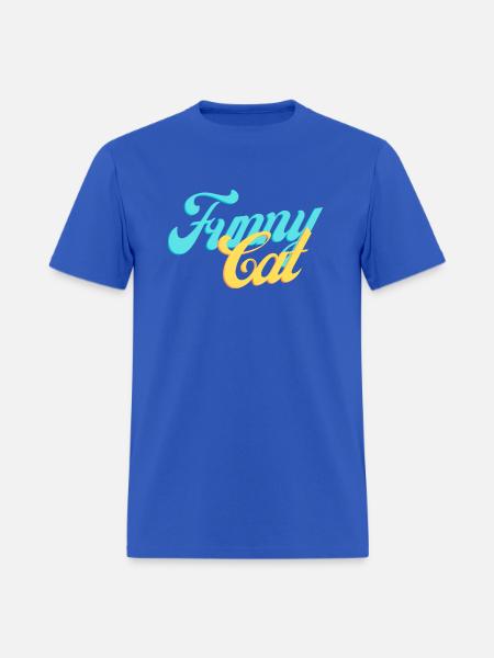 Funny cat - Men's T-Shirt - royal blue