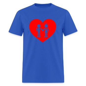 Couple Love - Men's T-Shirt - royal blue - Front - Jose (178cm)