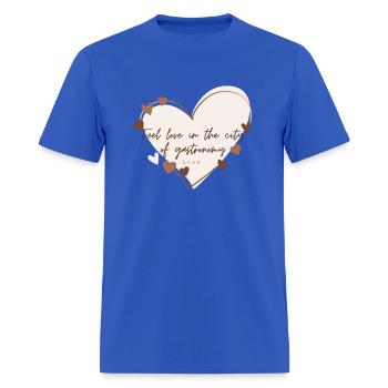 Feel love in the city of gastronomy - Men's T-Shirt - royal blue - Front - Jose (178cm)