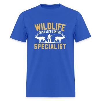 Wildlife Population Control Specialist Hunter Gift - Men's T-Shirt - royal blue - Front - Jose (178cm)