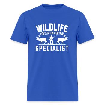 Wildlife Population Control Specialist Hunter Gift - Men's T-Shirt - royal blue - Front - Jose (178cm)