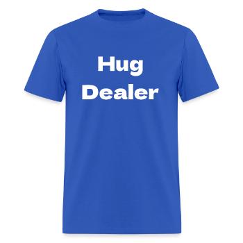 Hug Dealer - Men's T-Shirt - royal blue - Front - Jose (178cm)