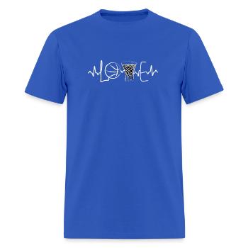 Basketball Love Playing - Men's T-Shirt - royal blue - Front - Jose (178cm)