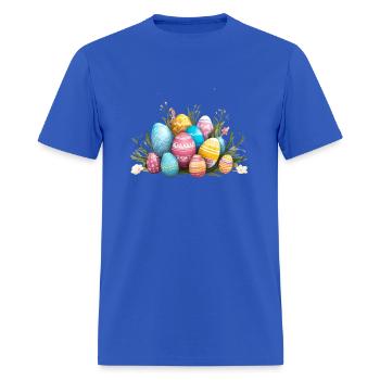 Easter Eggs - Men's T-Shirt - royal blue - Front - Jose (178cm)