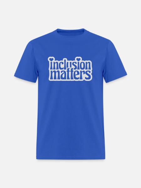 inclusion matters logo quote - Men's T-Shirt - royal blue