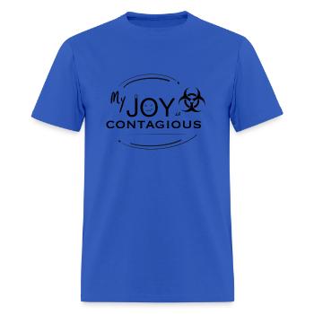 Joy - Men's T-Shirt - royal blue - Front - Jose (178cm)