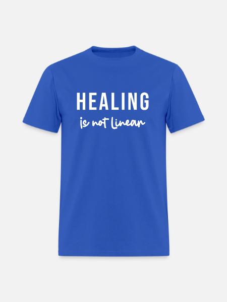 Healing Is Not Linear - Men's T-Shirt - royal blue