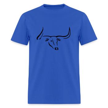 Longhorn - Men's T-Shirt - royal blue - Front - Jose (178cm)