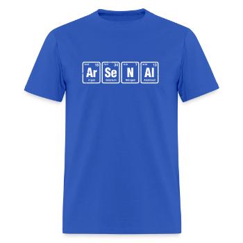 Arsenal Ar-Se-N-Al Periodic Table Elements - Men's T-Shirt - royal blue - Front - Jose (178cm)