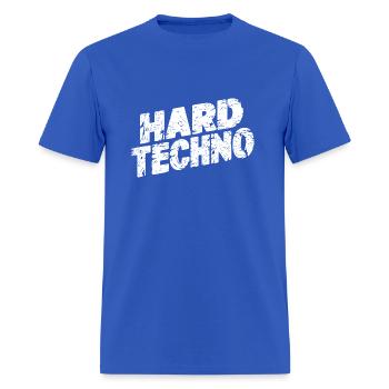 Hard Techno. Underground music fans - Men's T-Shirt - royal blue - Front - Jose (178cm)