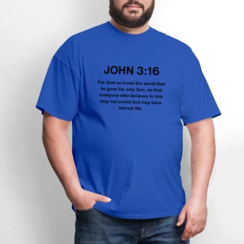 John 3:16 Christian Apparel – Bible Verse Clothing - Men's T-Shirt