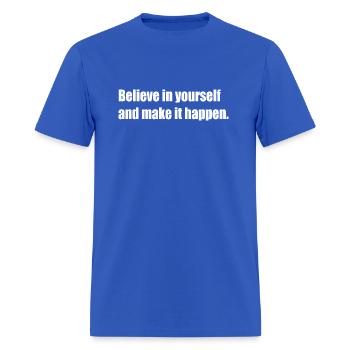 Congratulations quotes on achievement - Men's T-Shirt - royal blue - Front - Jose (178cm)