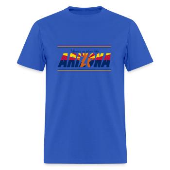no place arizona - Men's T-Shirt - royal blue - Front - Jose (178cm)