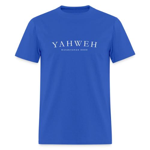 Yahweh Established 0000 in white - Men's T-Shirt