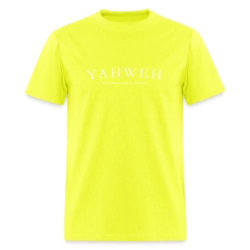 Yahweh Established 0000 in white - Men's T-Shirt