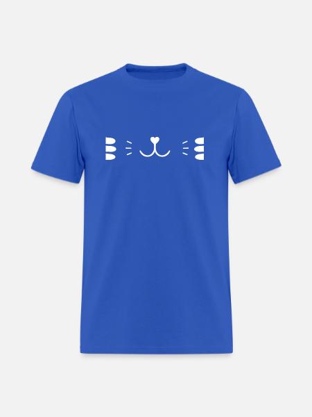 Cat Face - Men's T-Shirt - royal blue