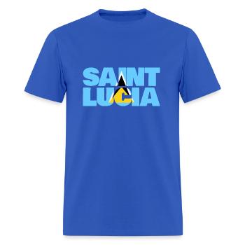 Saint Lucia - Men's T-Shirt - royal blue - Front - Jose (178cm)