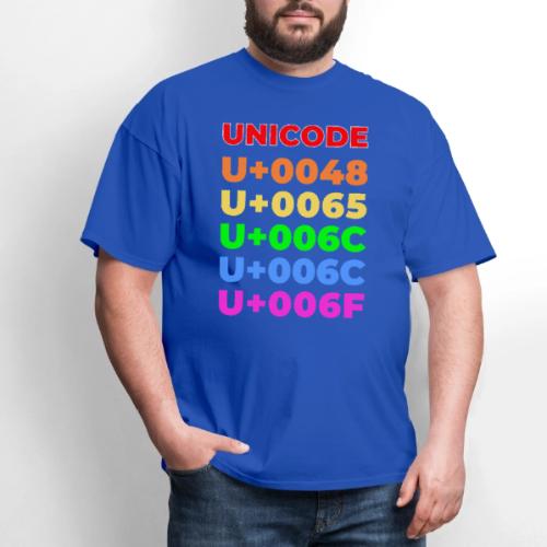 Hello, in unicode - Men's T-Shirt