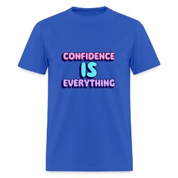 Confidence Is Everything - Men's T-Shirt - royal blue - Front - Jose (178cm)
