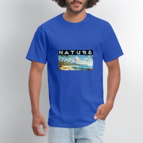 Nature: Sun-Kissed Shore - Men's T-Shirt
