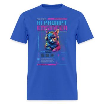 AI Prompt Engineer: Gear for AI Enthusiasts - Men's T-Shirt - royal blue - Front - Jose (178cm)