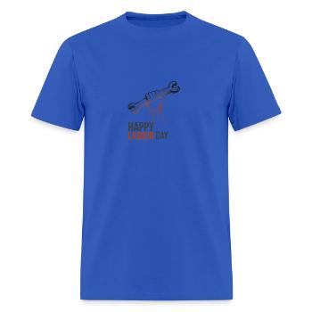Labor Day Celebration - Men's T-Shirt - royal blue - Front - Jose (178cm)