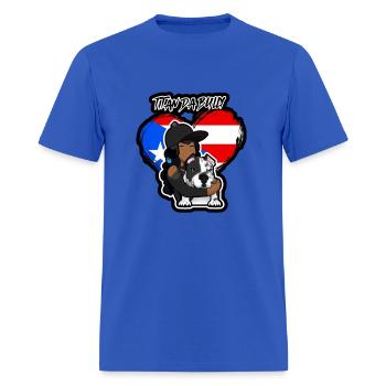 Titan Da Bully - Men's T-Shirt - royal blue - Front - Jose (178cm)