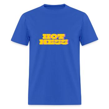 HOT MESS - Men's T-Shirt - royal blue - Front - Jose (178cm)