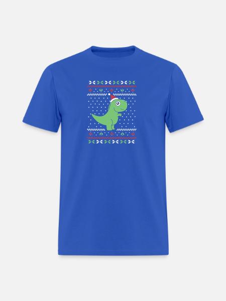 Prehistoric Holiday Roar - Men's T-Shirt - royal blue