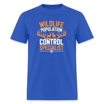 Wildlife Population Control Specialist Hunter Gift - Men's T-Shirt - royal blue - Front - Jose (178cm)