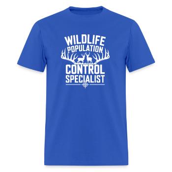 Wildlife Population Control Specialist Hunter Gift - Men's T-Shirt - royal blue - Front - Jose (178cm)