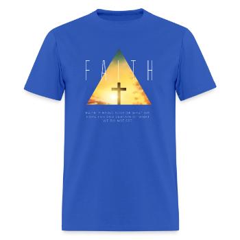 Faith - Men's T-Shirt - royal blue - Front - Jose (178cm)