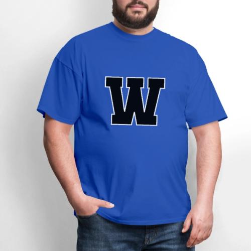 Varsity Letter W Collegiate Font Design - Men's T-Shirt