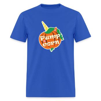 pumpcorn - Men's T-Shirt - royal blue - Front - Jose (178cm)