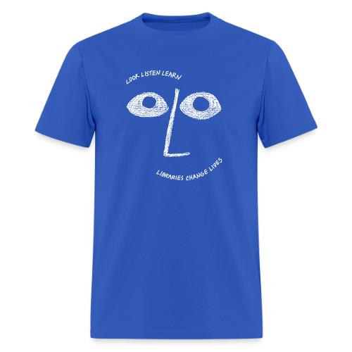 Vintage ALA: Libraries Change Lives Face - Men's T-Shirt